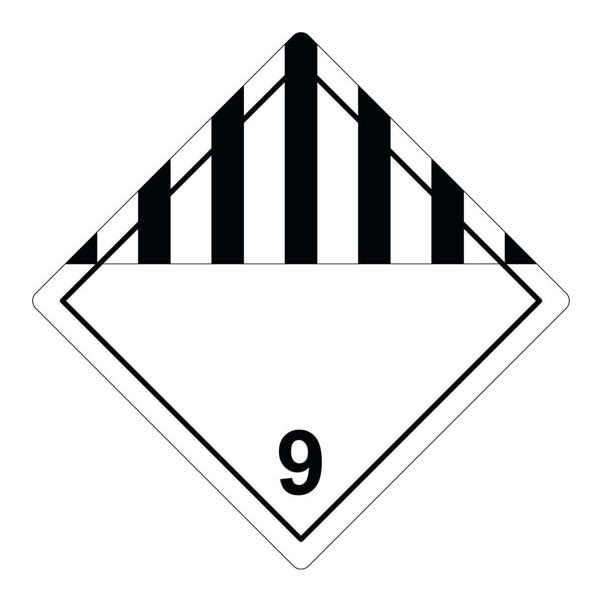 ADR klasse 9 sticker blanco