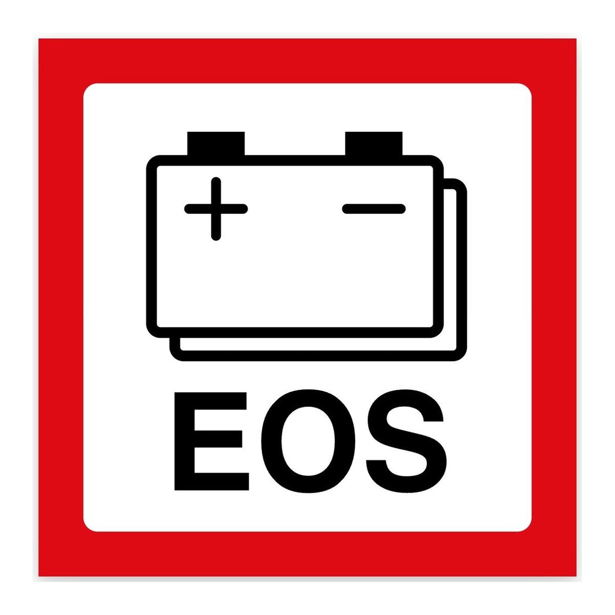 Batterij sticker EOS NEN 1010