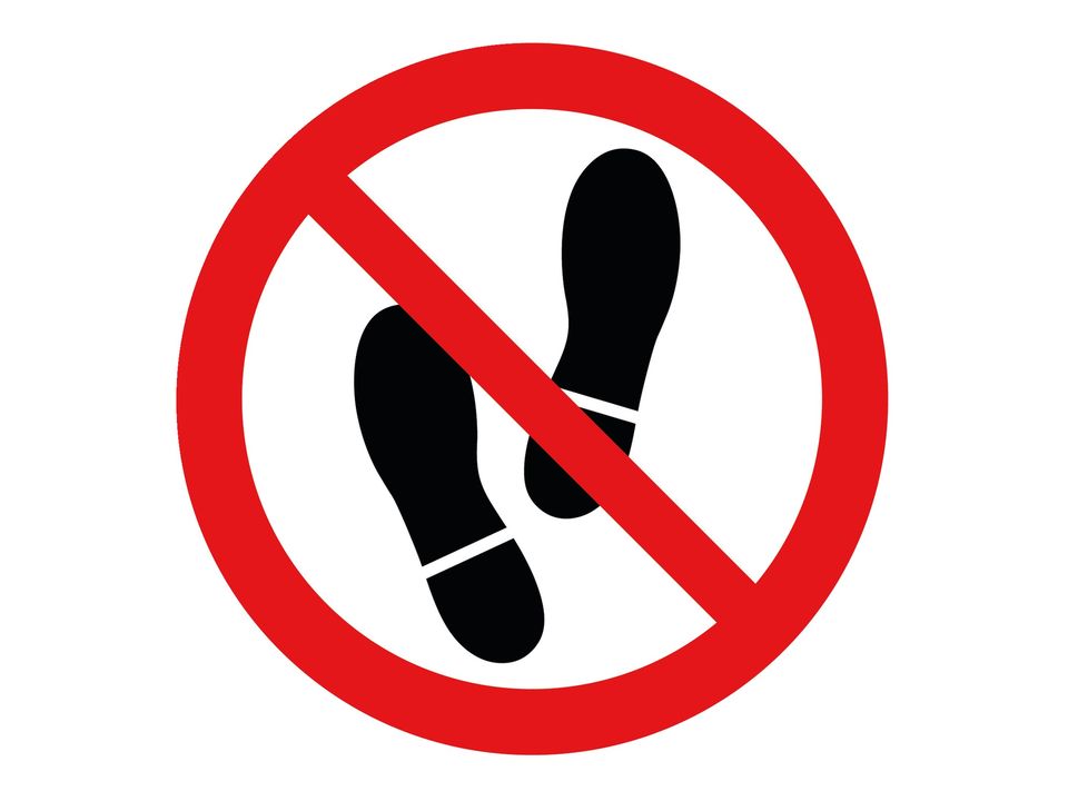 Betreden verboden sticker