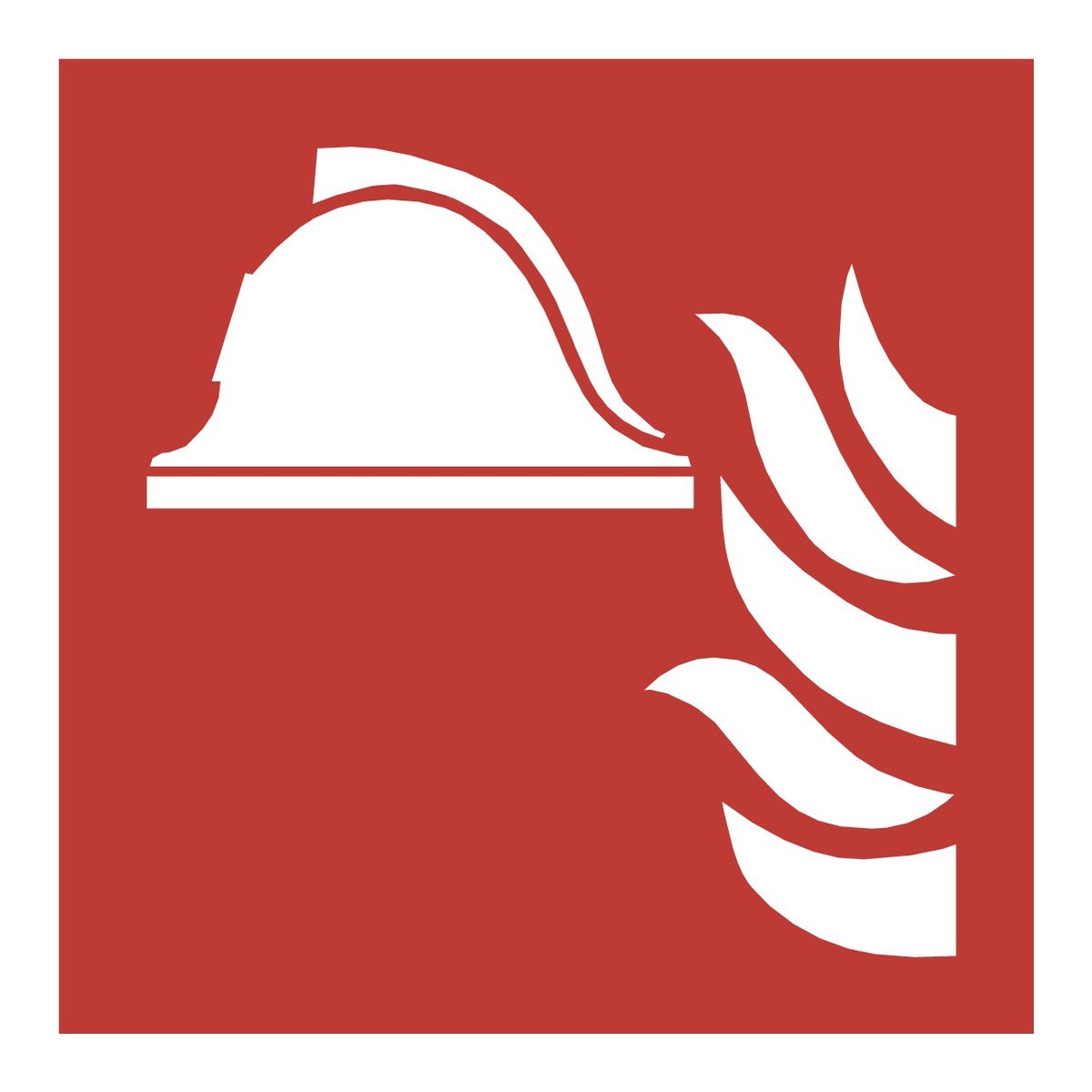Brandbestrijdingsmateriaal sticker (ISO 7010 F004)