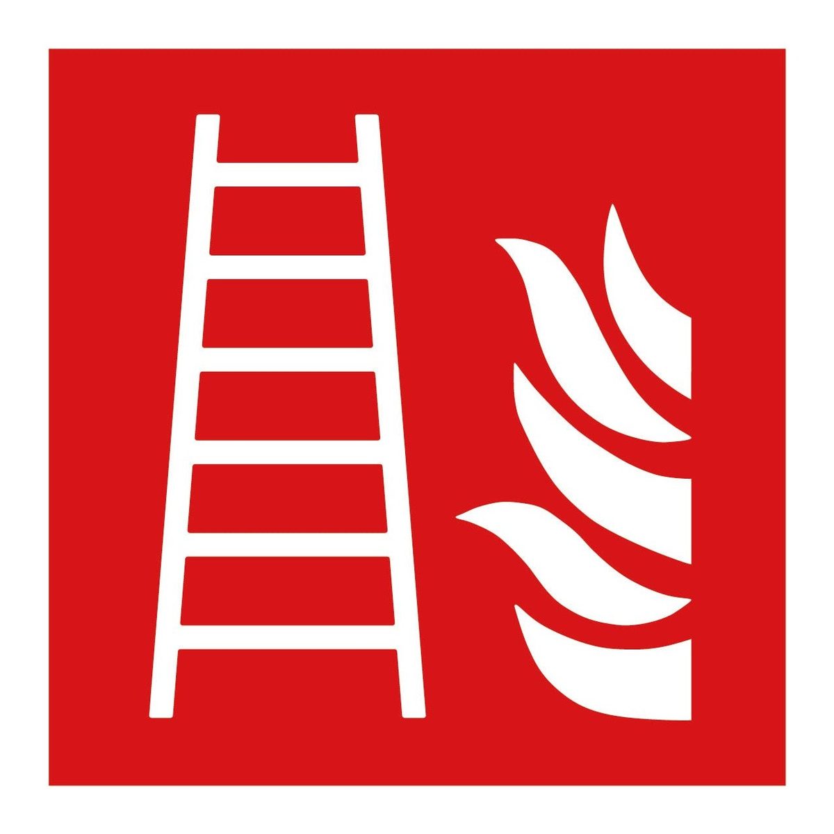 Brandladder sticker (ISO 7010 F003)