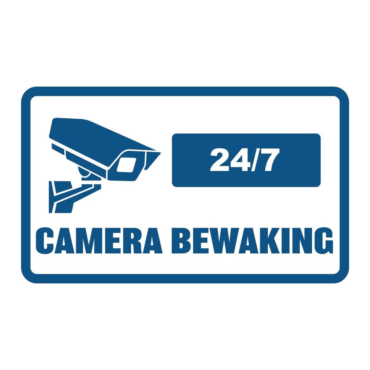 Camera bewaking sticker