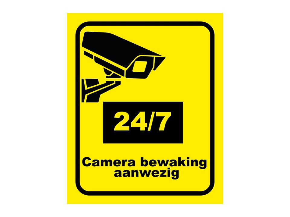 Camera Bewaking Bord 20 × 25 cm