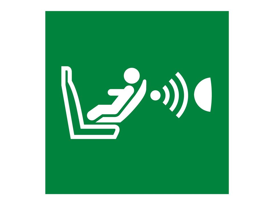 Detectie kinderstoeltje sticker