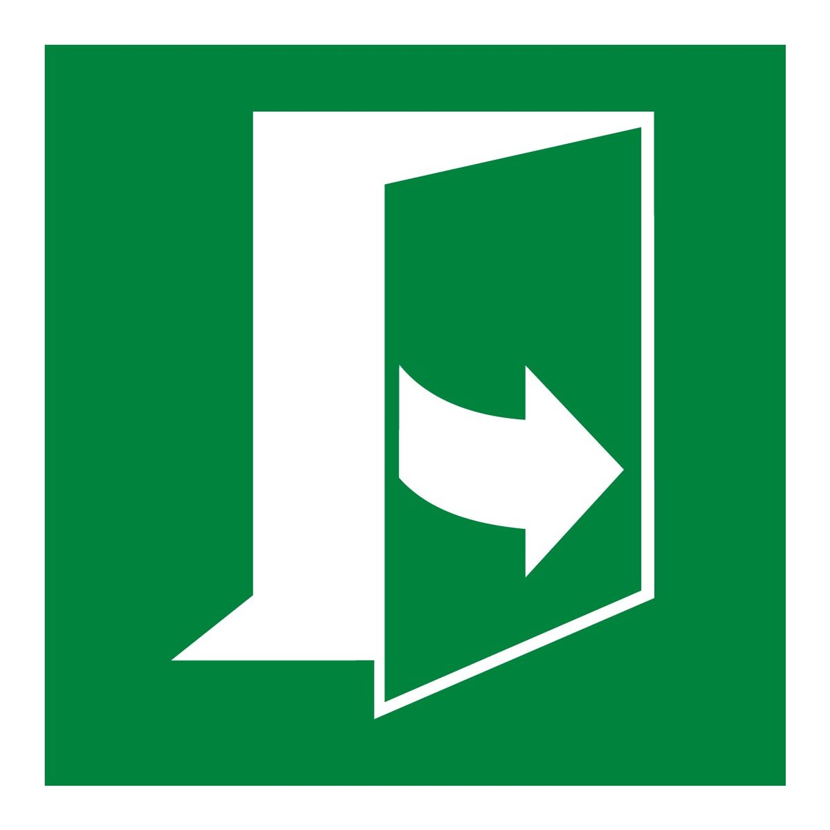 Deur trekken naar links sticker (ISO 7010 E057)