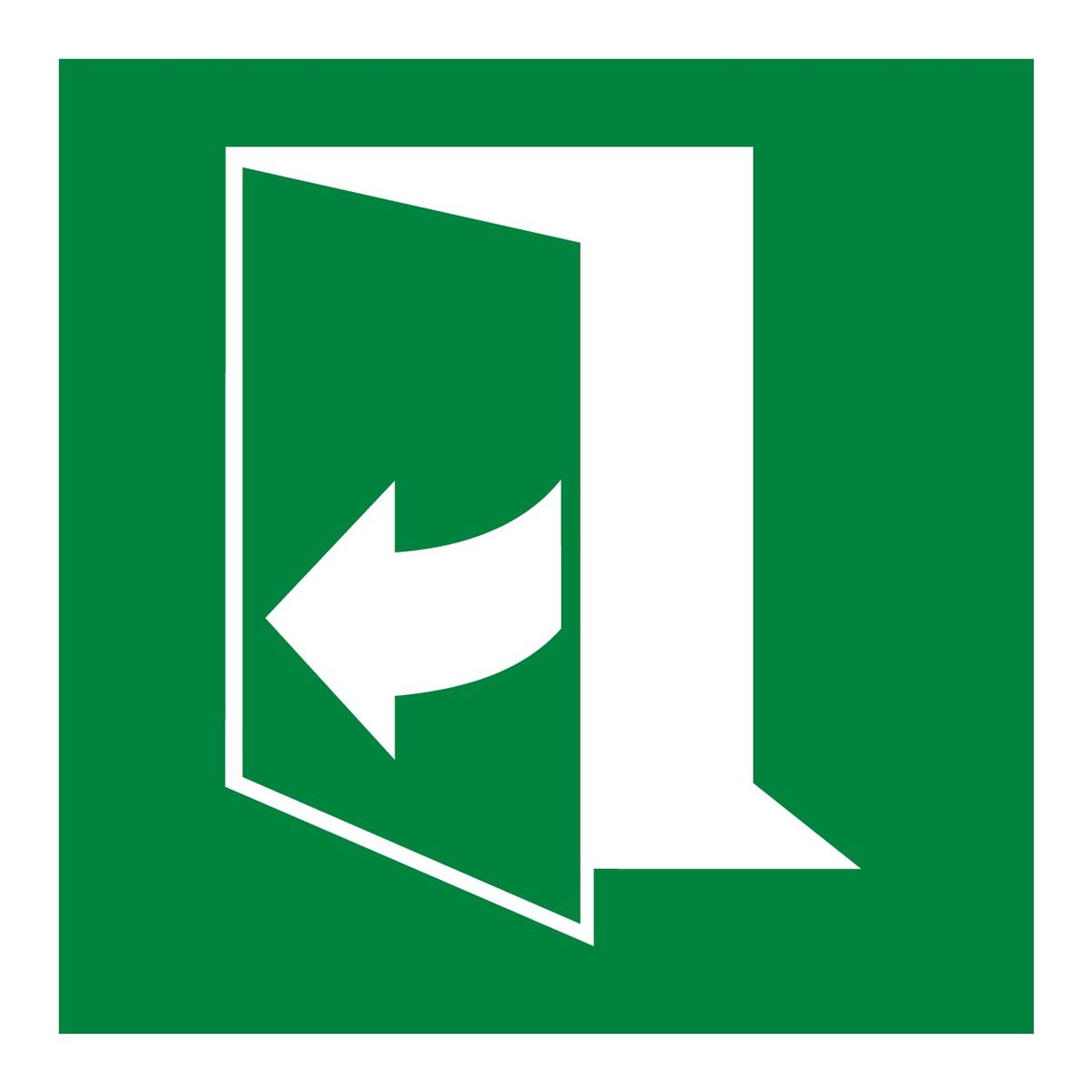 Deur trekken naar rechts sticker (ISO 7010 E058)