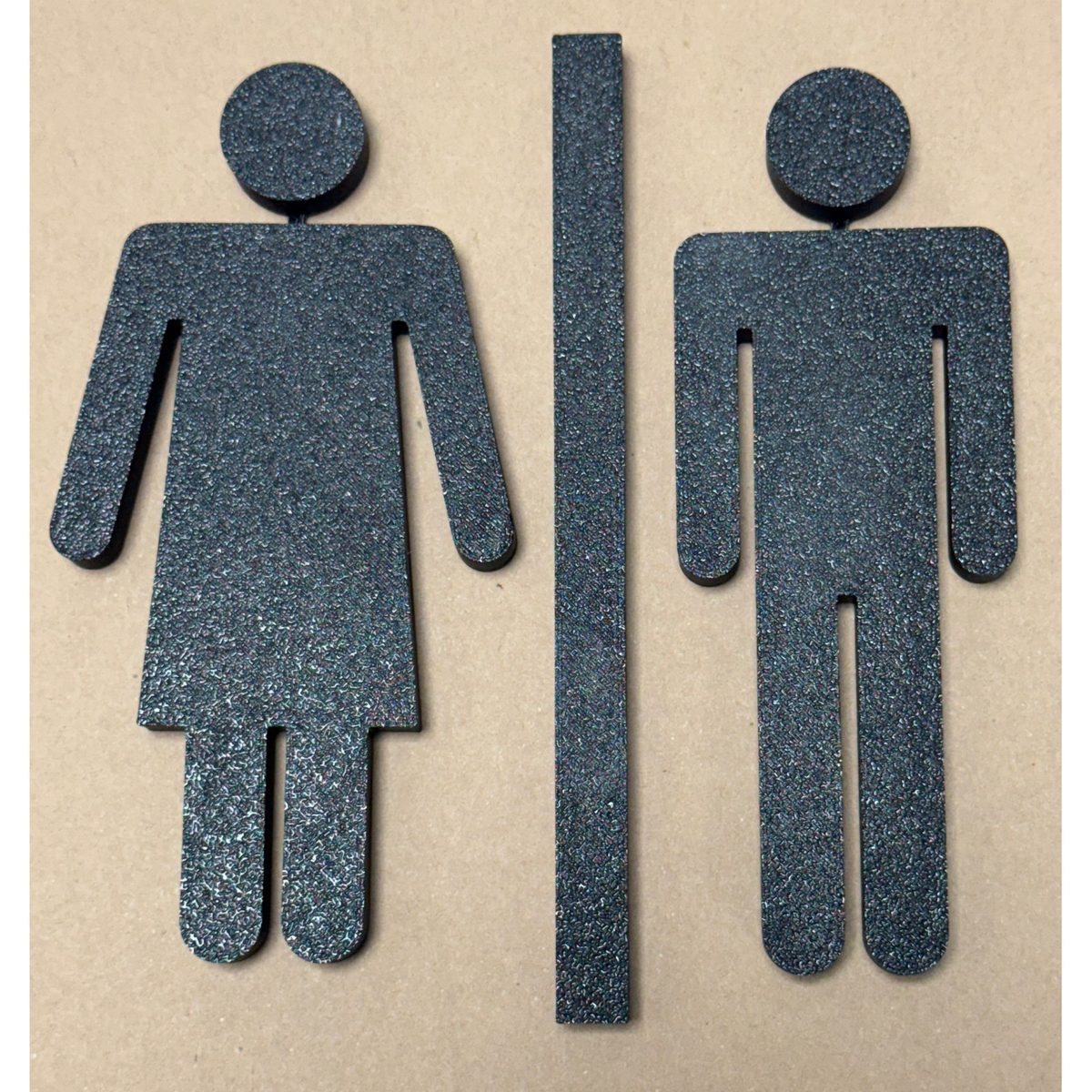 Deurbordje toilet Man en Vrouw
