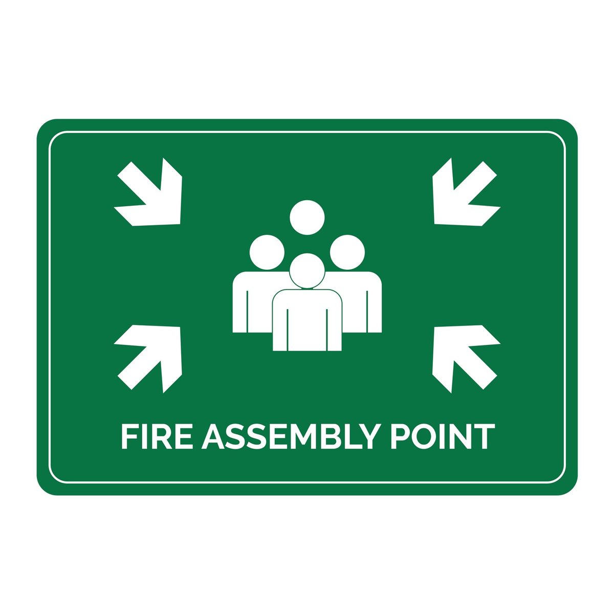 Fire assembly point - Pictogram sticker