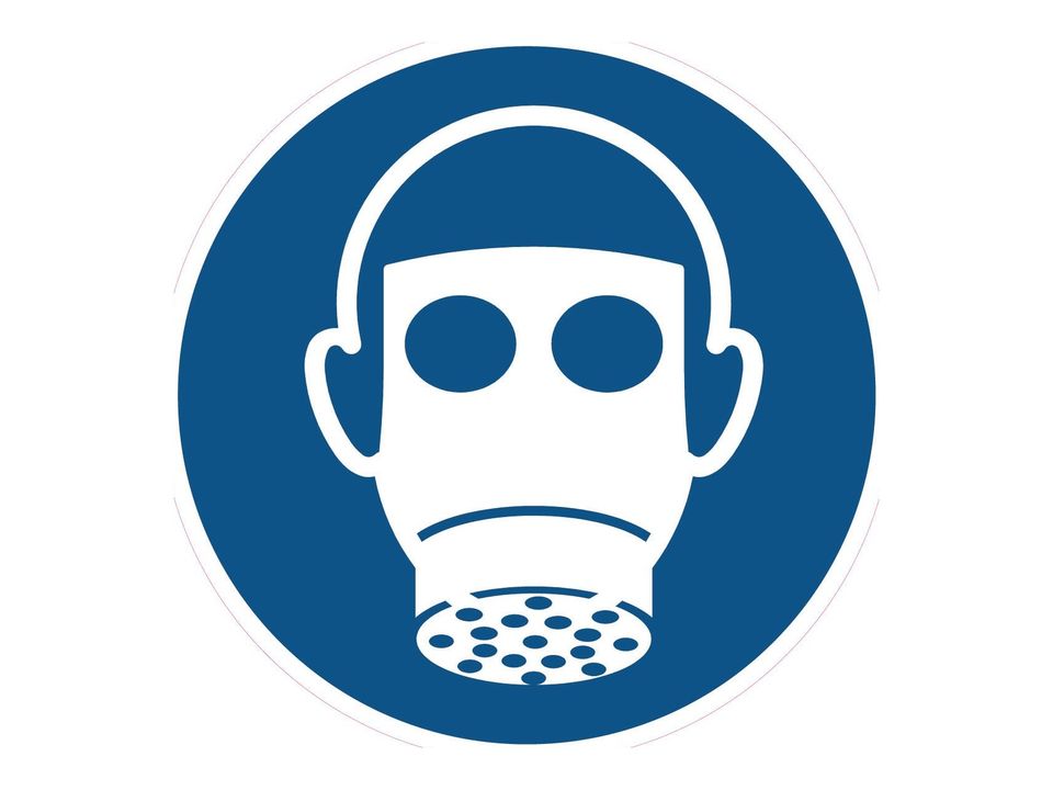 Gebodssticker Ademhalingsbescherming