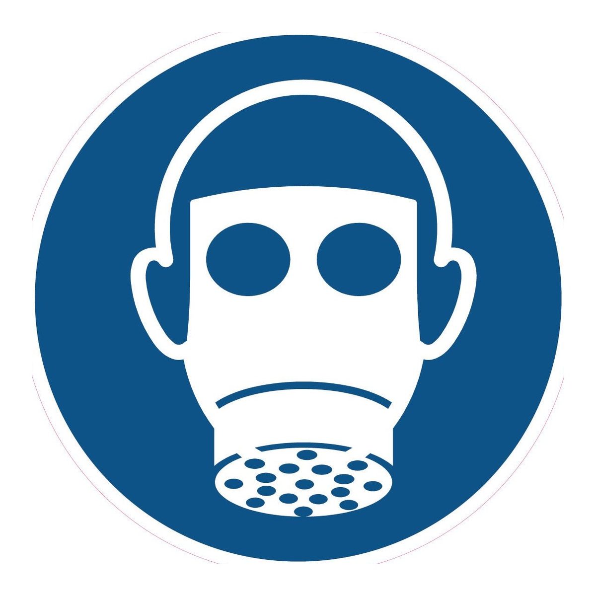 Gebodssticker Ademhalingsbescherming (ISO 7010 M017)