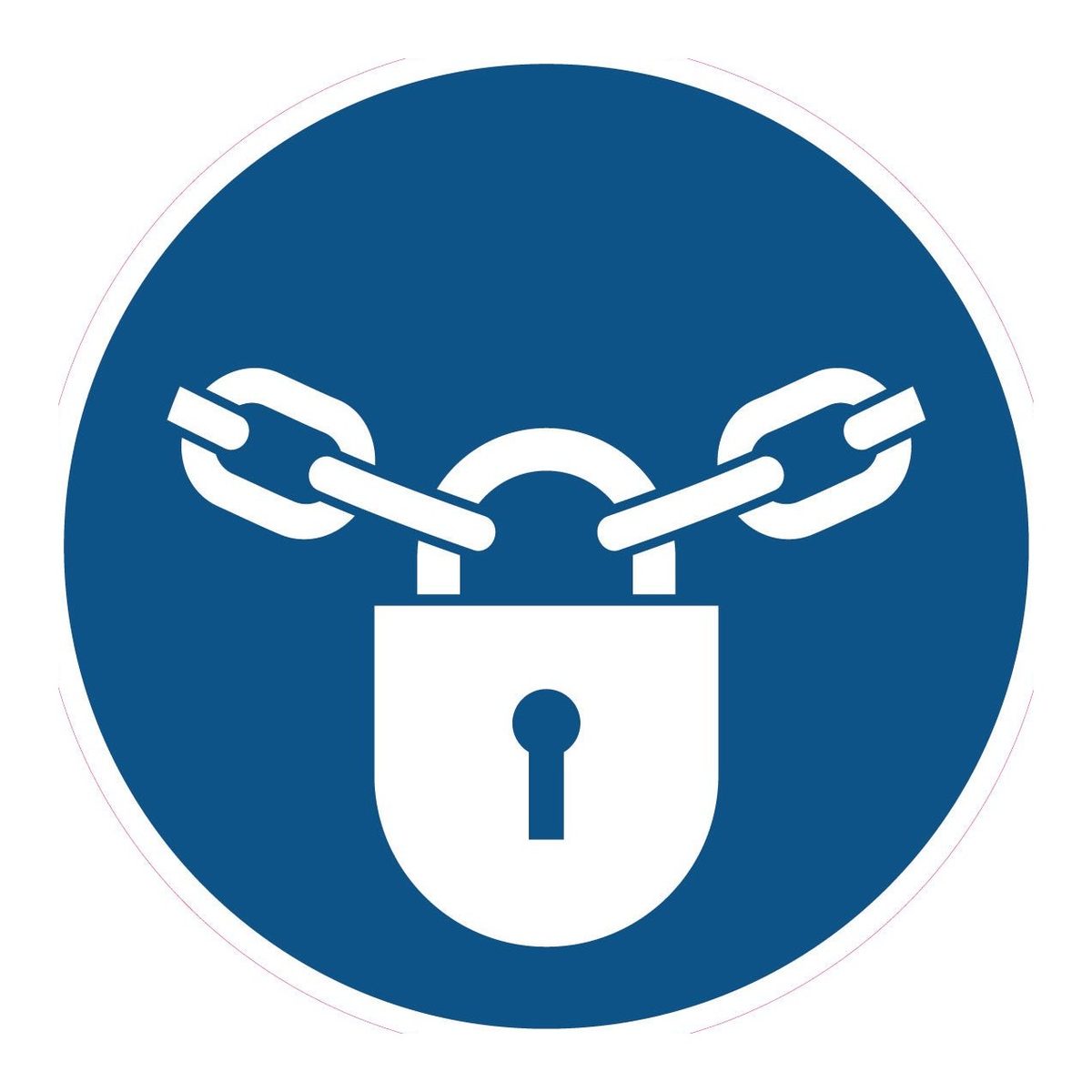 Gebodssticker Gesloten houden (ISO 7010 M028)