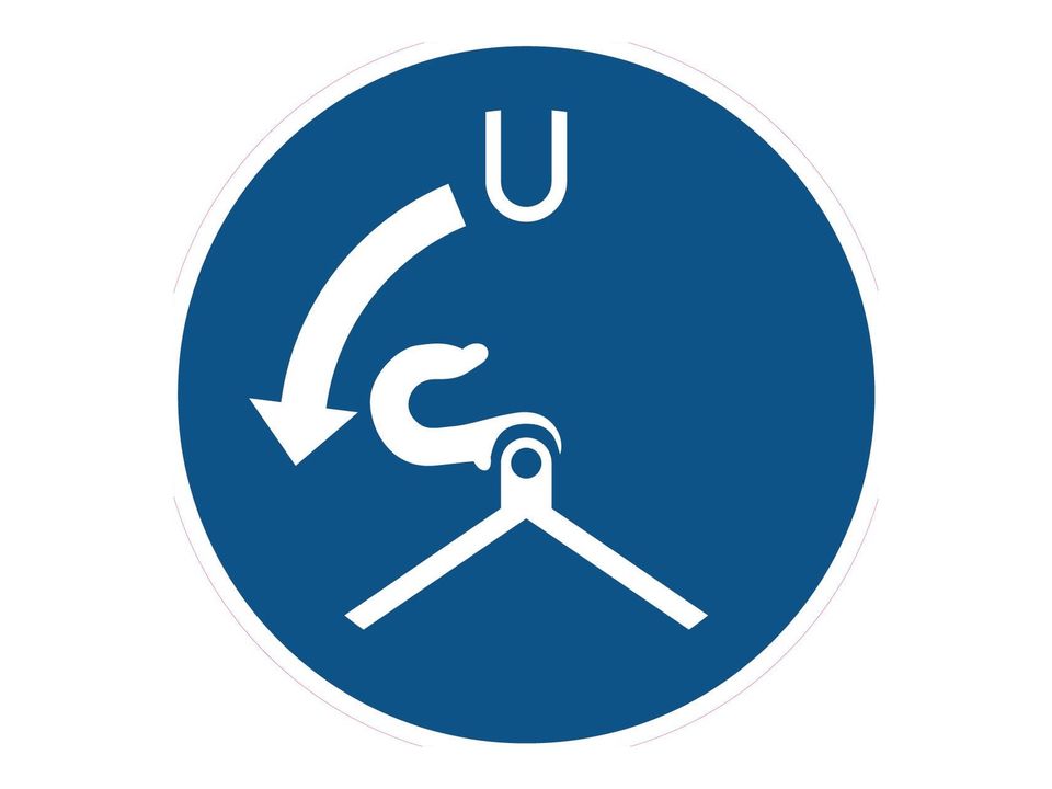 Gebodssticker Haken lossen