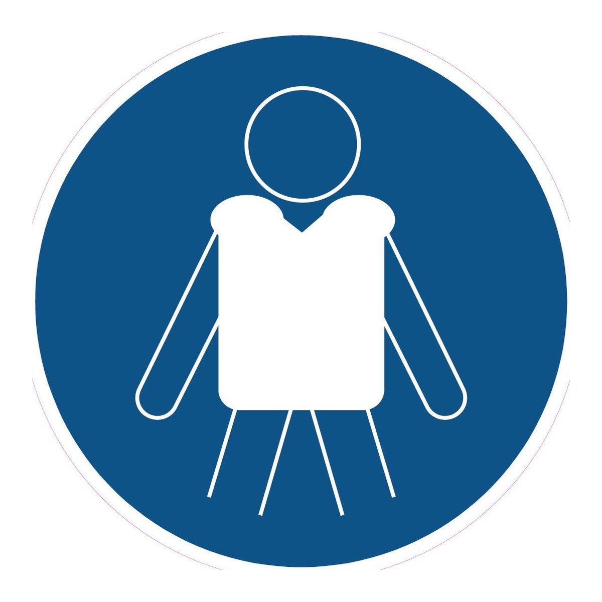 Gebodssticker Reddingvest verplicht (ISO 7010 M053)