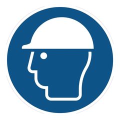 Gebodssticker Veiligheidshelm verplicht