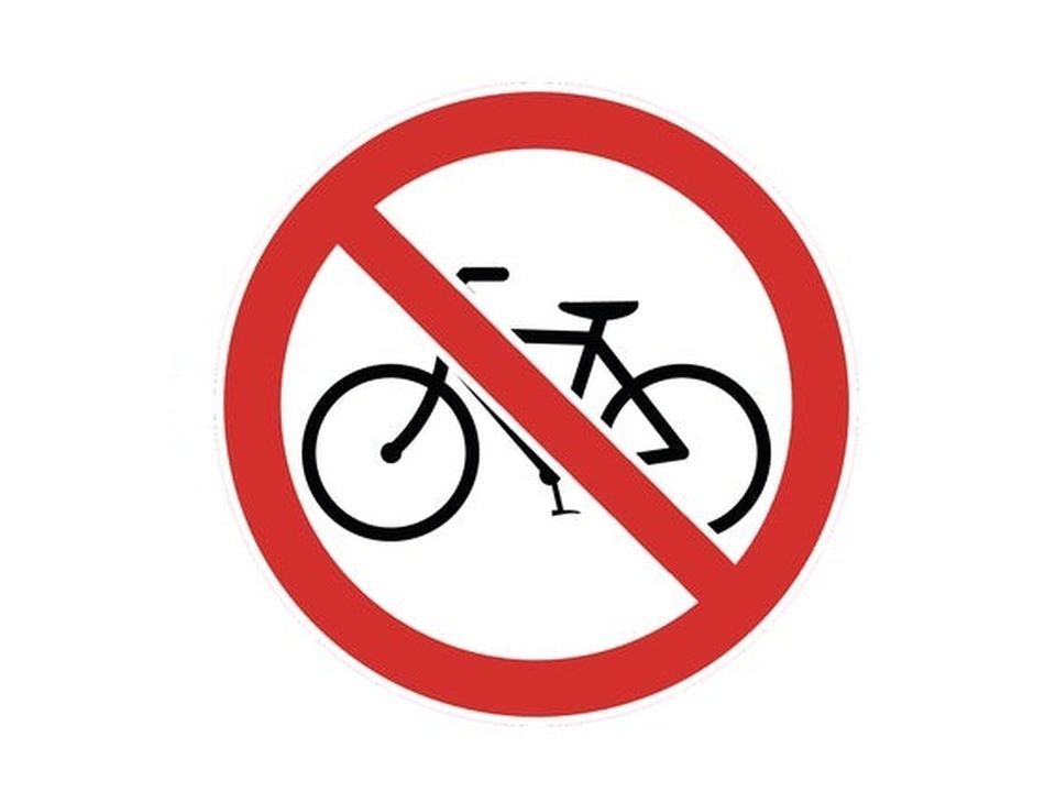 Geen fietsen plaatsen sticker