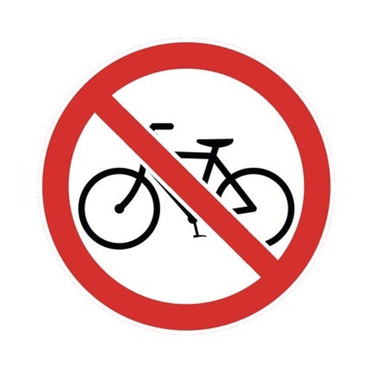 Geen fietsen plaatsen sticker