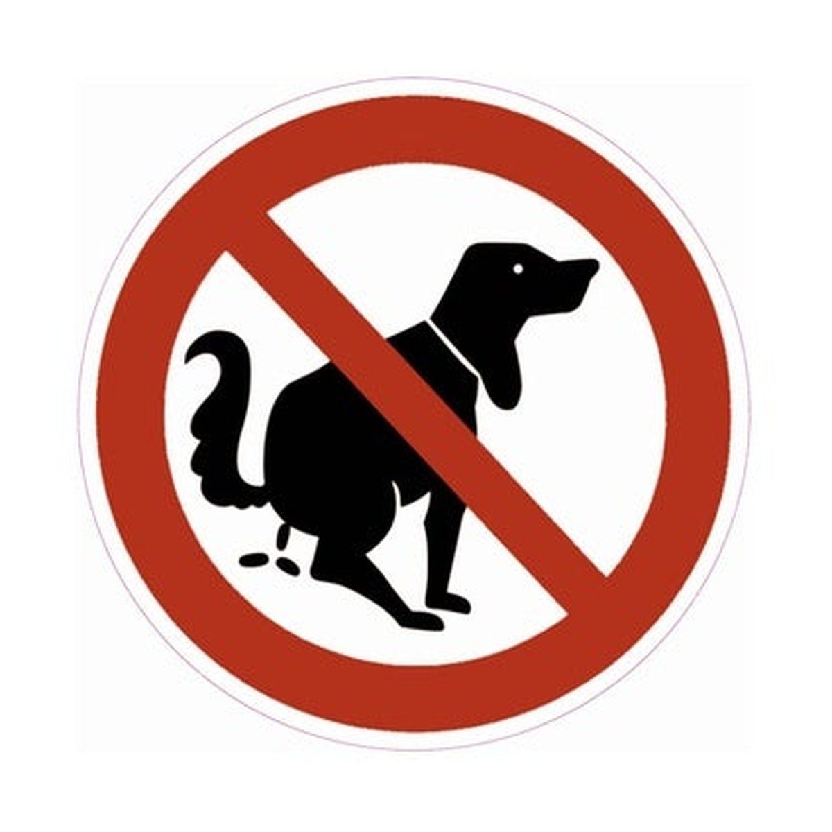 Geen hondenpoep sticker