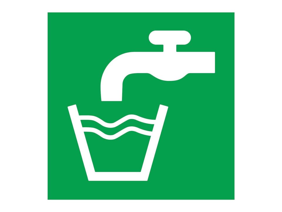 Hier drinkwater Sticker