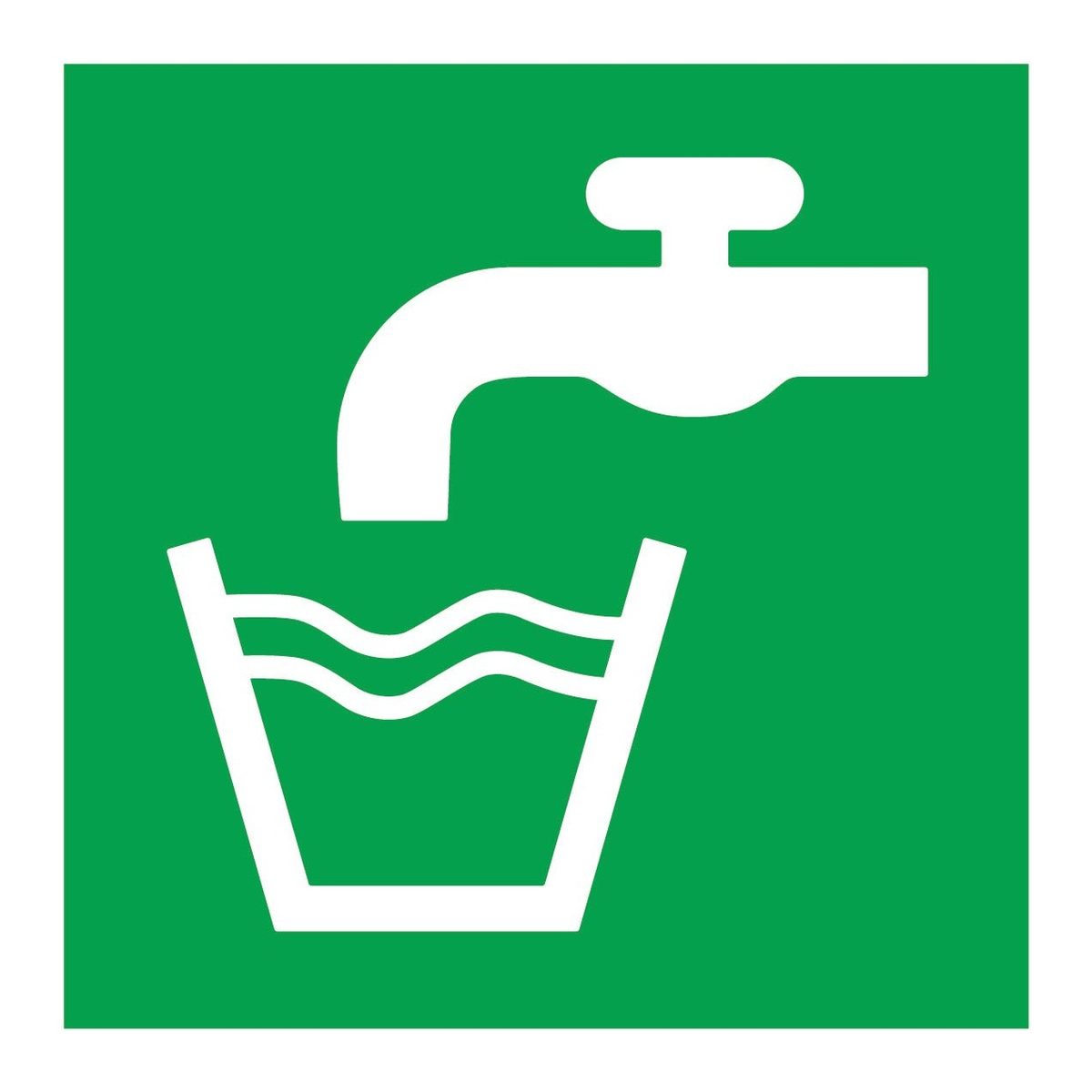 Hier drinkwater Sticker
