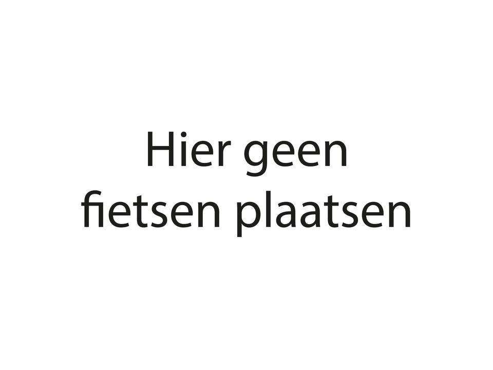 Hier geen fietsen plaatsen Stickers 36 × 12 cm