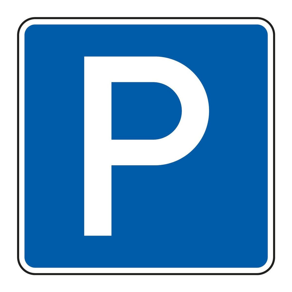 Hier Parkeren Sticker