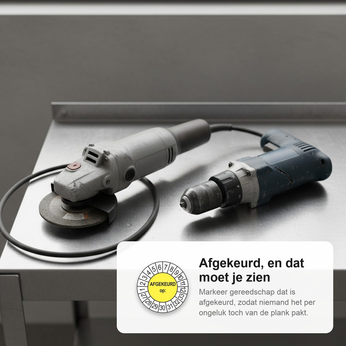 Keuringsstickers Afgekeurd op 2027 in gebruik