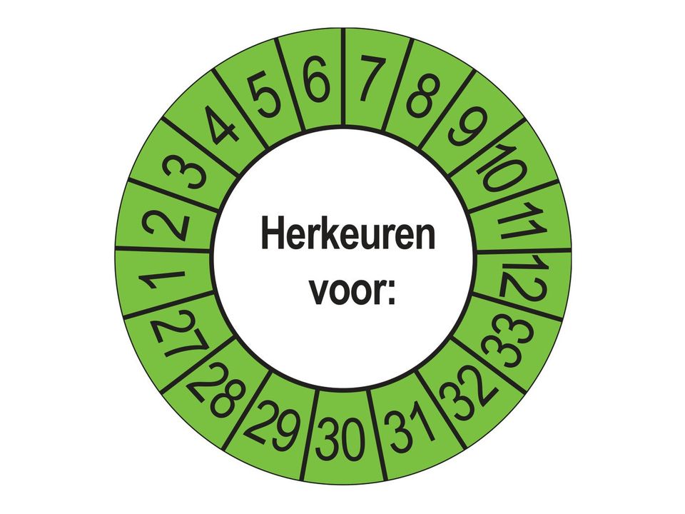 Keuringsstickers Herkeuren voor 2027