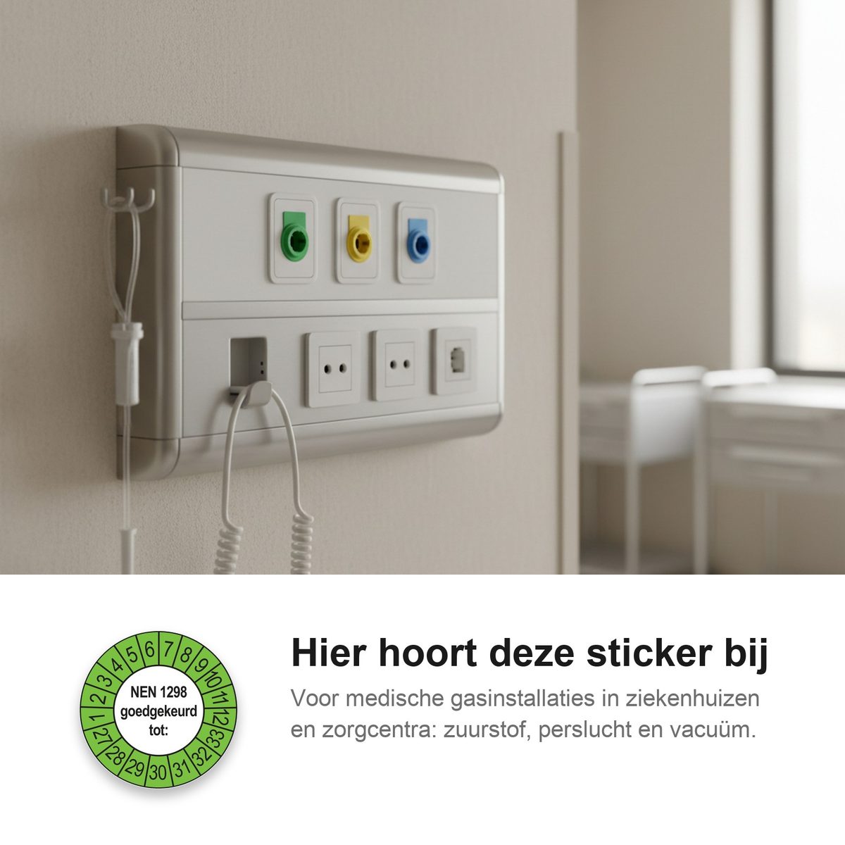 Keuringsstickers NEN 1298 Goedgekeurd tot 2027 in gebruik