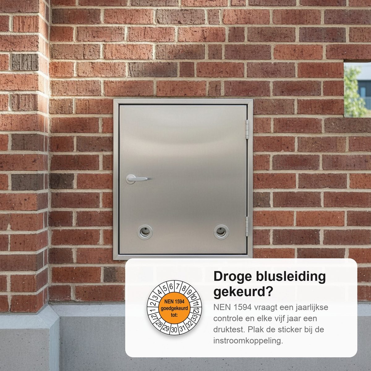 Keuringsstickers NEN 1594 Goedgekeurd tot 2027 in gebruik