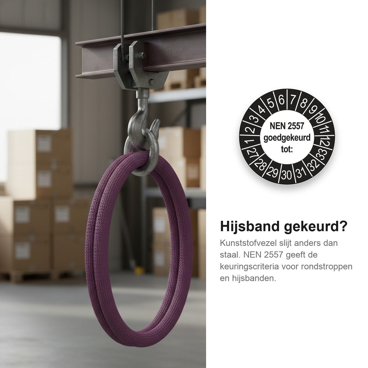 Keuringsstickers NEN 2557 Goedgekeurd tot 2027 in gebruik