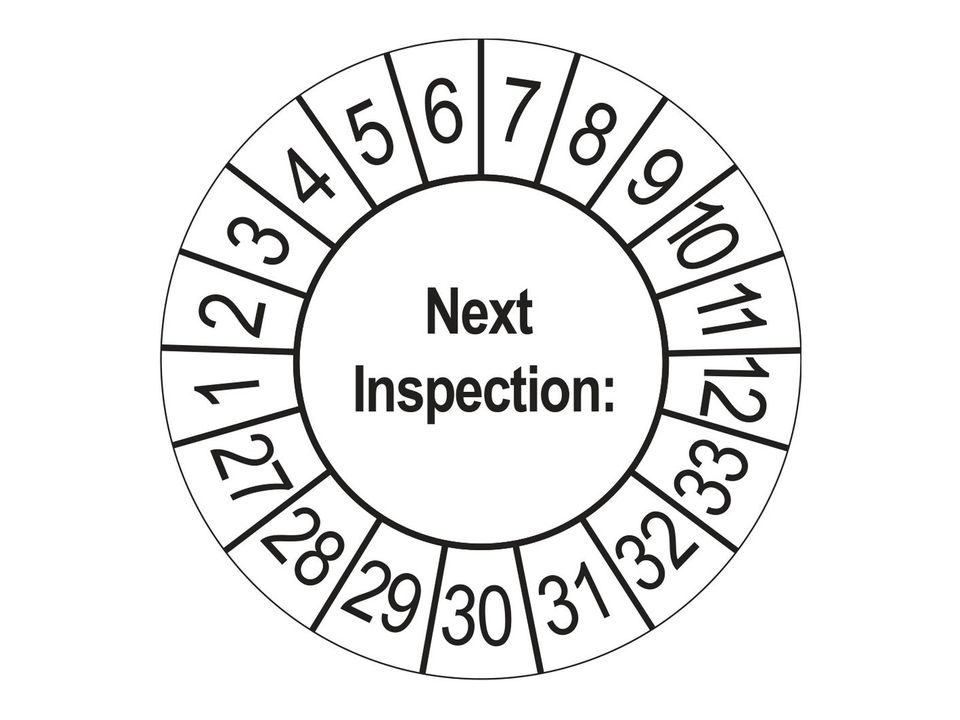 Keuringsstickers Next Inspection 2027