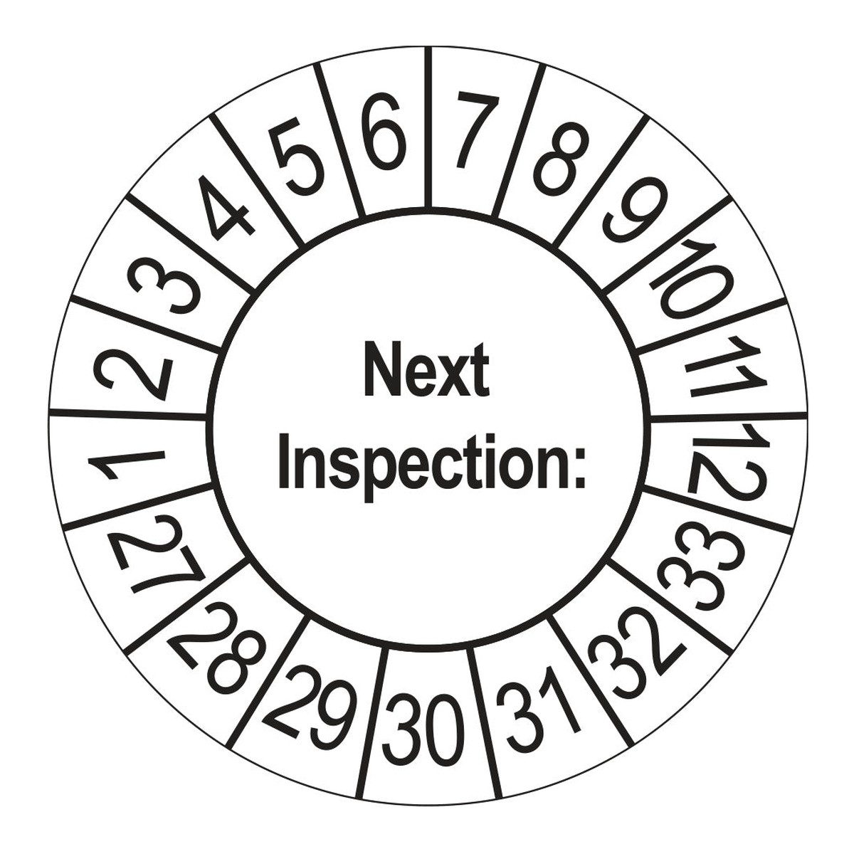 Keuringsstickers Next Inspection 2027
