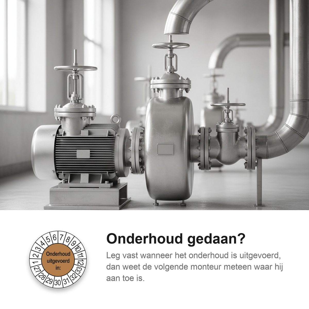 Keuringsstickers Onderhoud Uitgevoerd 2027 in gebruik