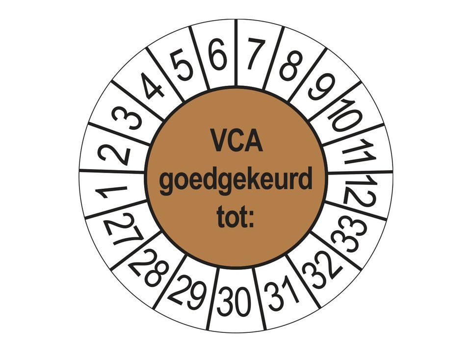 Keuringsstickers VCA 2027