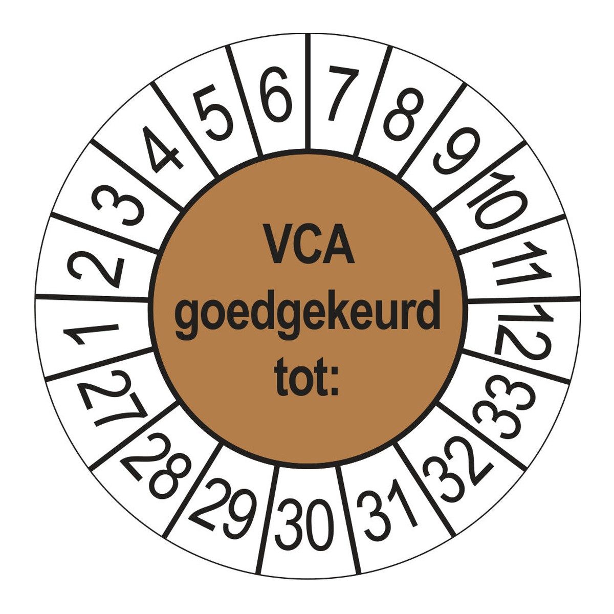 Keuringsstickers VCA 2027