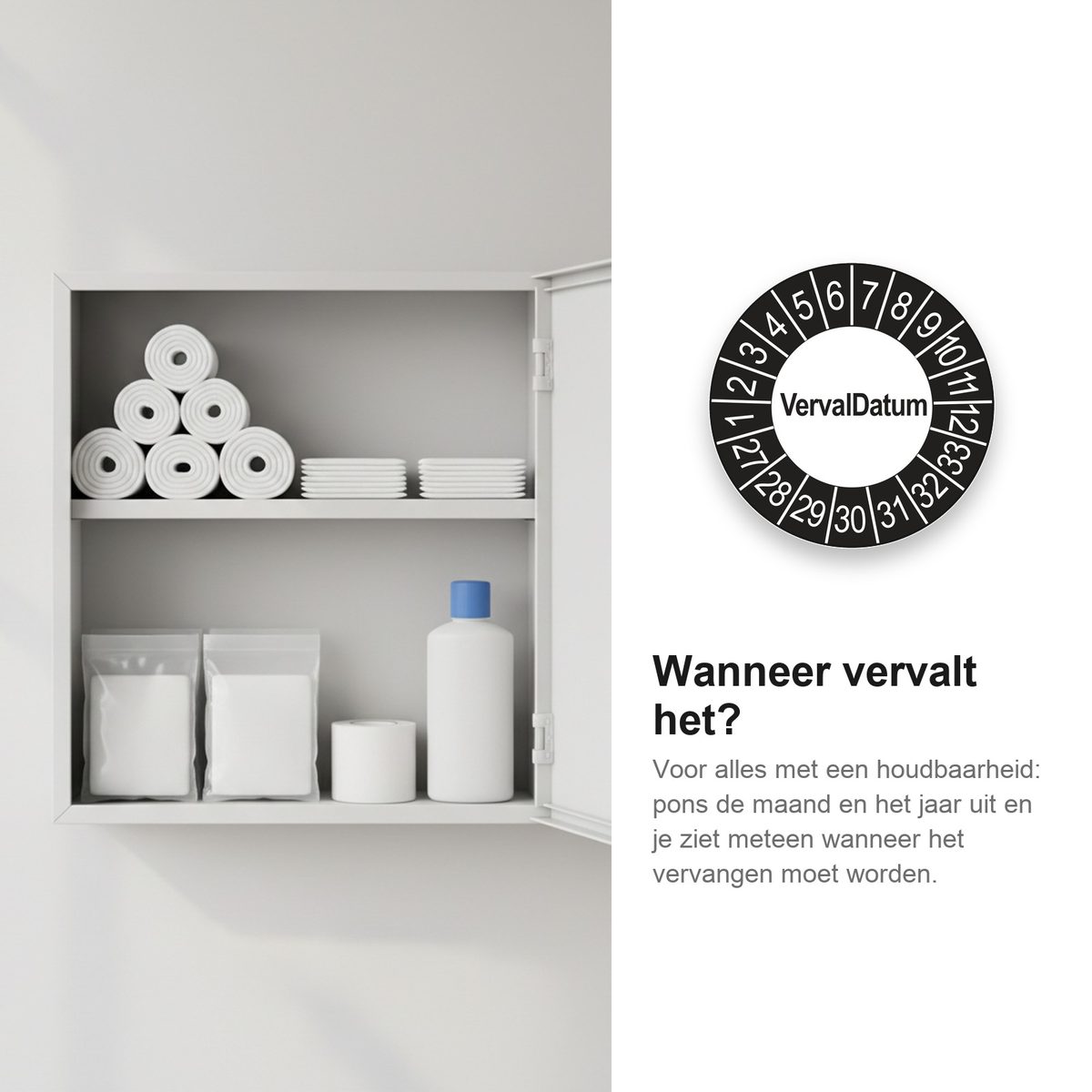 Keuringsstickers Vervaldatum 2027 in gebruik