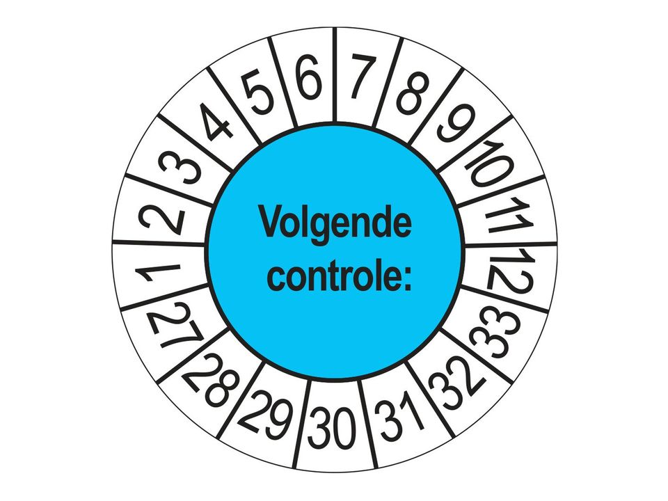Keuringsstickers Volgende Controle 2027