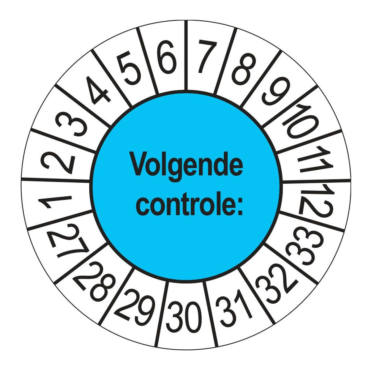 Keuringsstickers Volgende Controle 2027