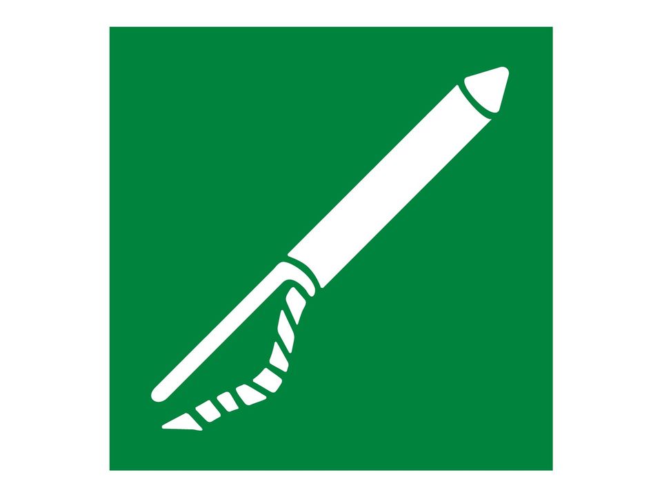 Lijnwerpapparaat sticker