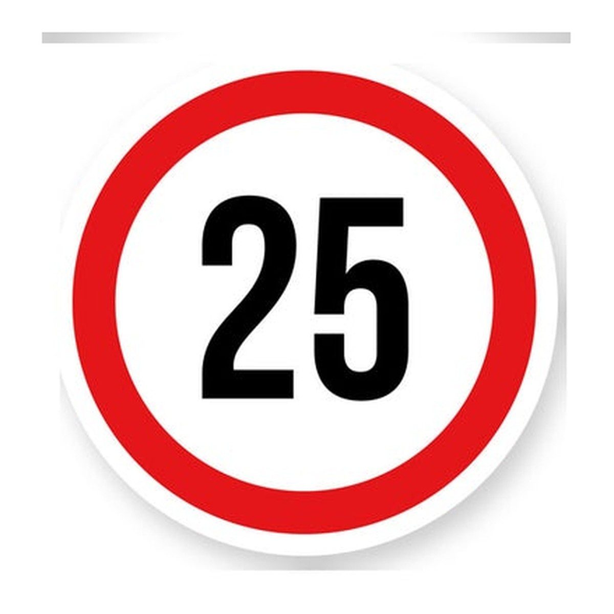 Max snelheid 25 sticker