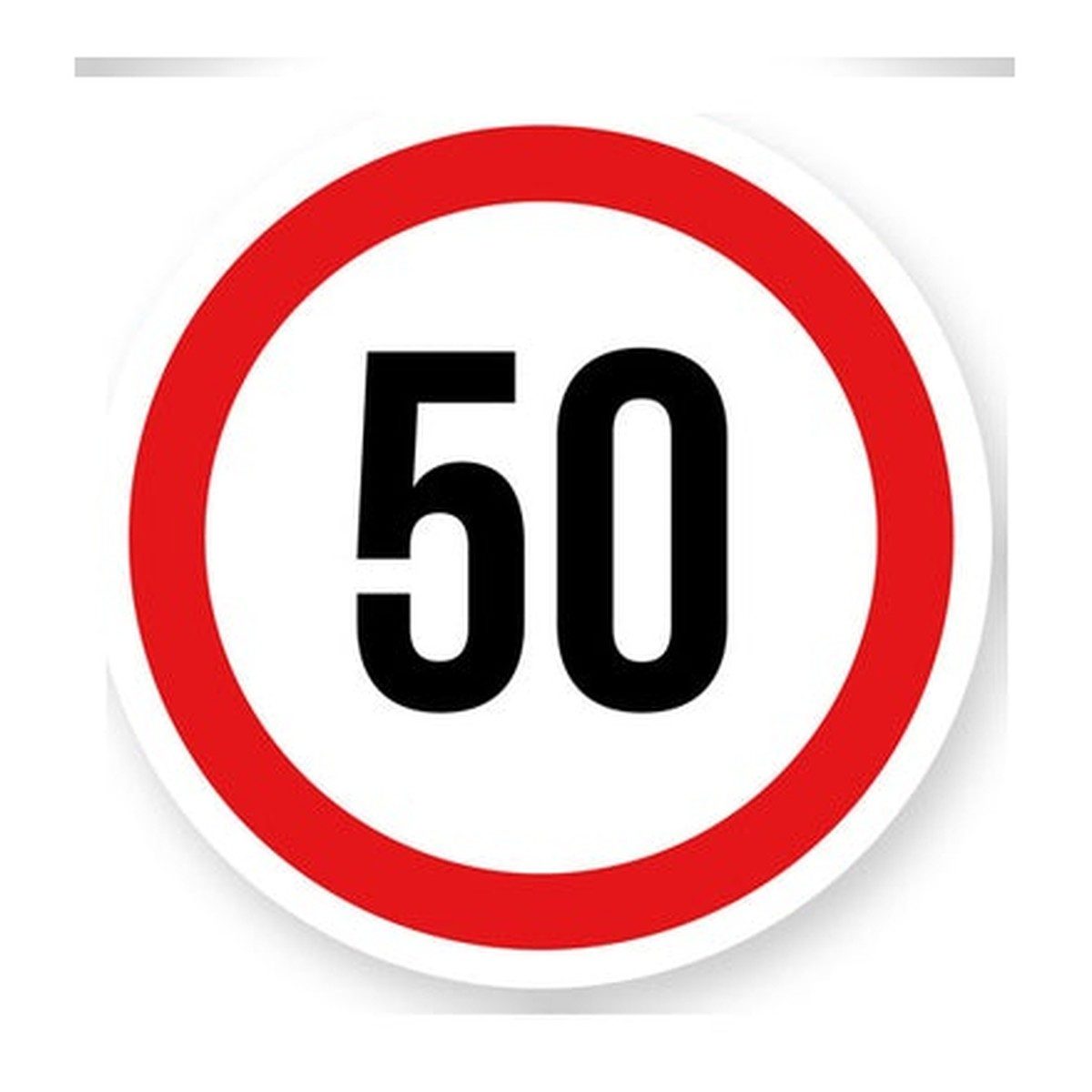 Max snelheid 50 sticker