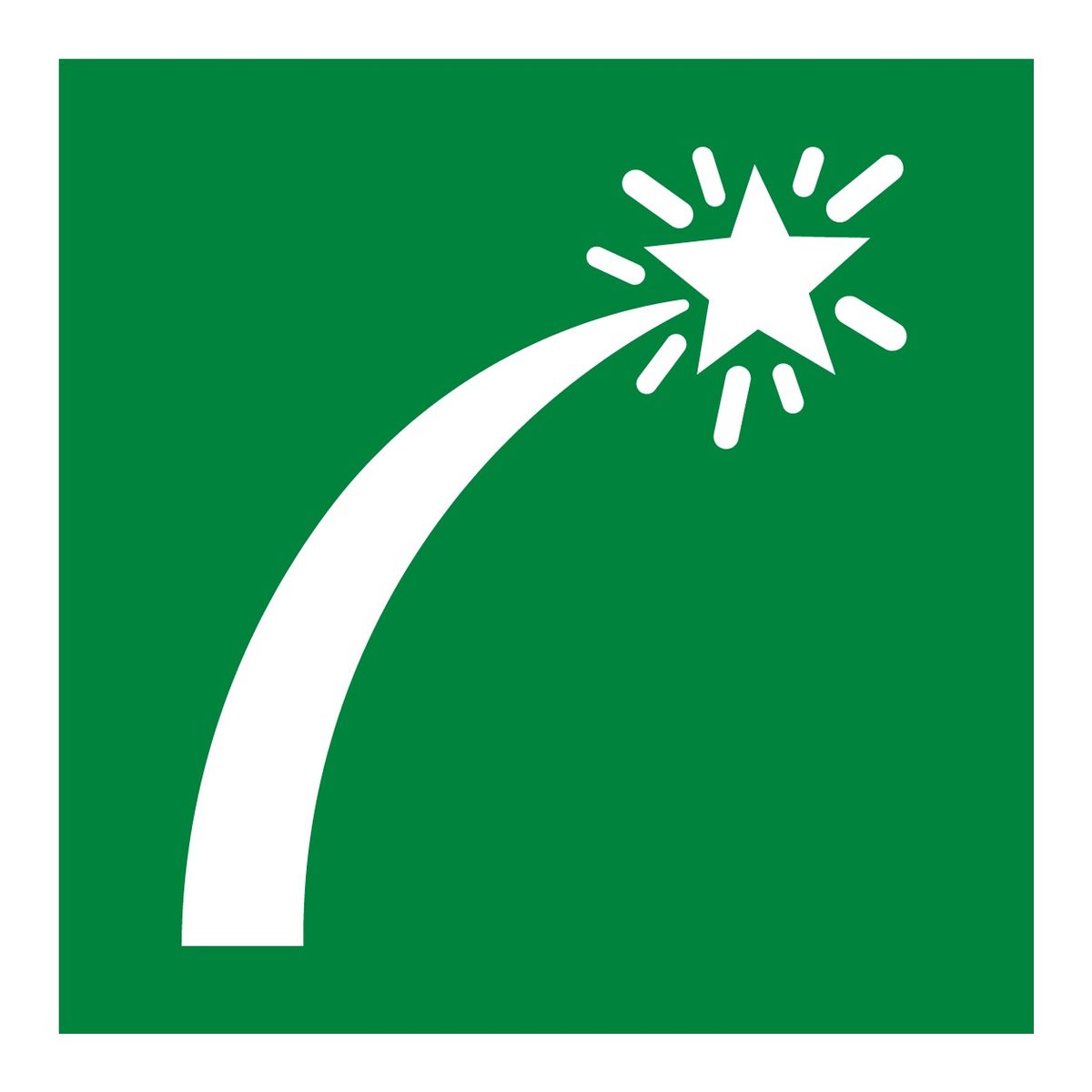 Noodsignalen sticker (ISO 7010 E048)