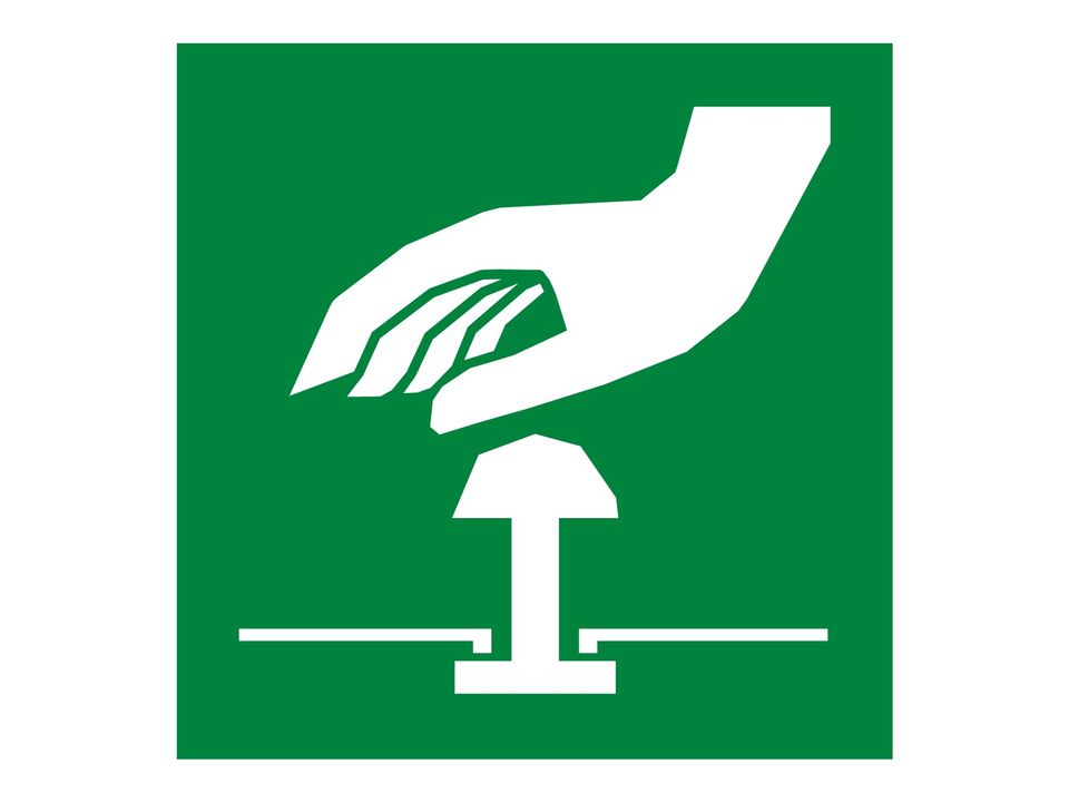 Noodstop sticker