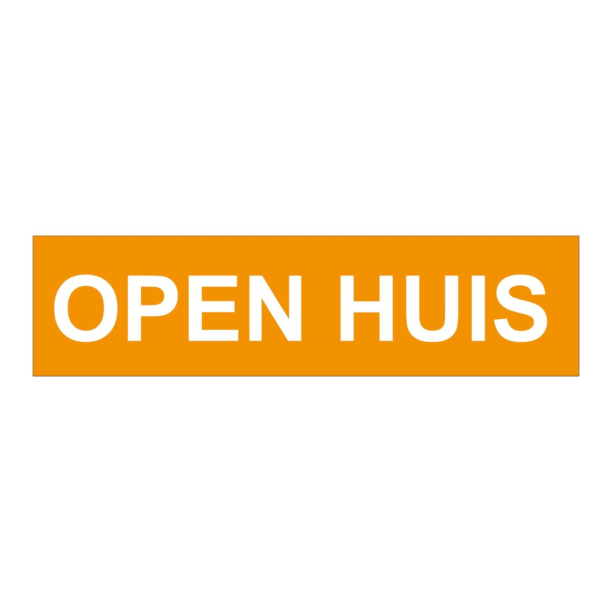 Open Huis sticker
