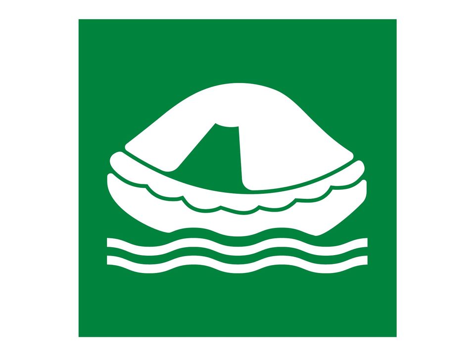 Overlevingsvlot sticker