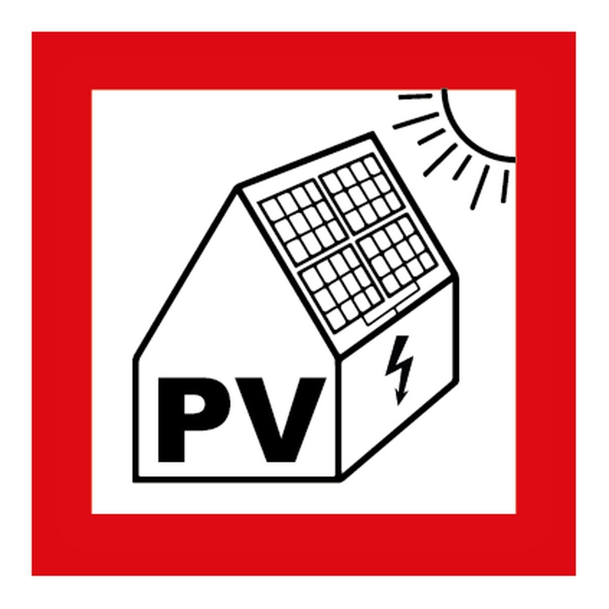 PV sticker vierkant NEN 1010