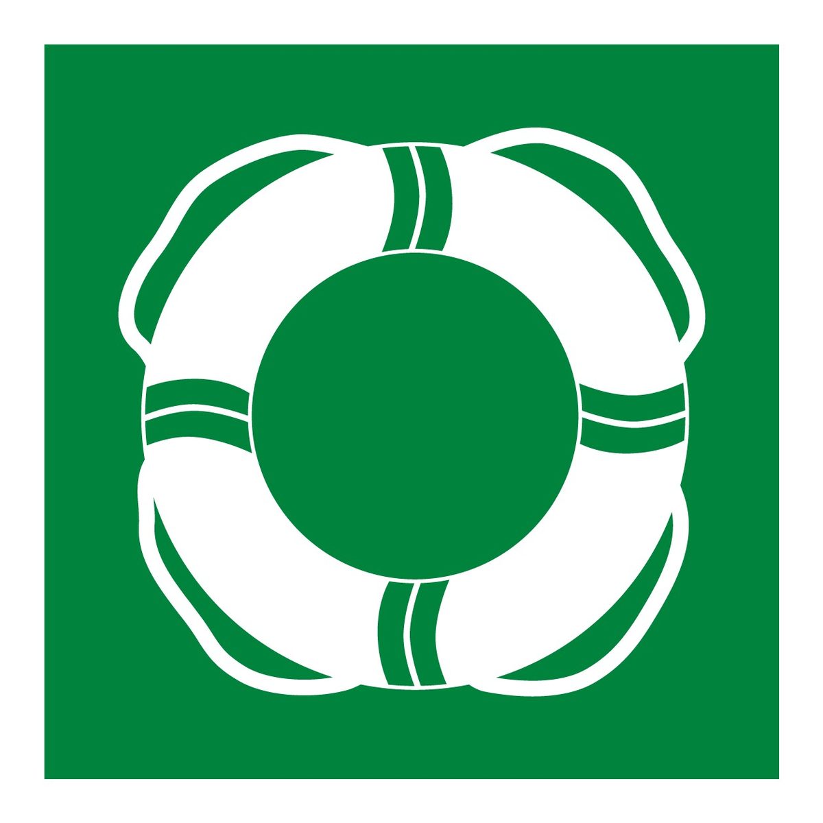 Reddingsboei sticker (ISO 7010 E061)