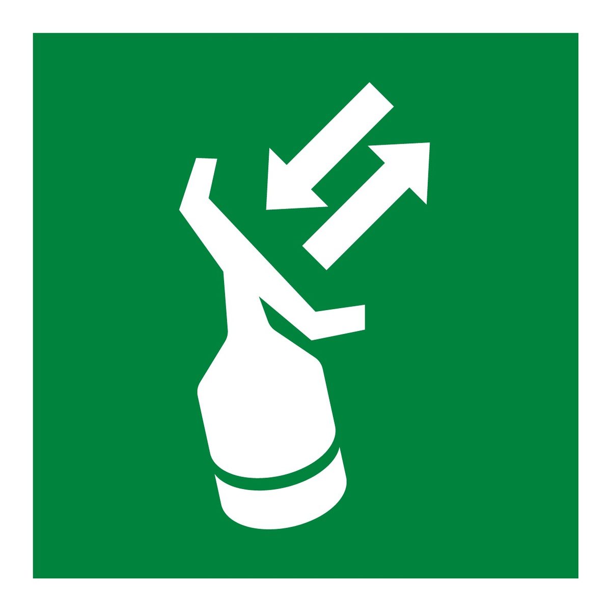 Reddingstransponder sticker (ISO 7010 E047)