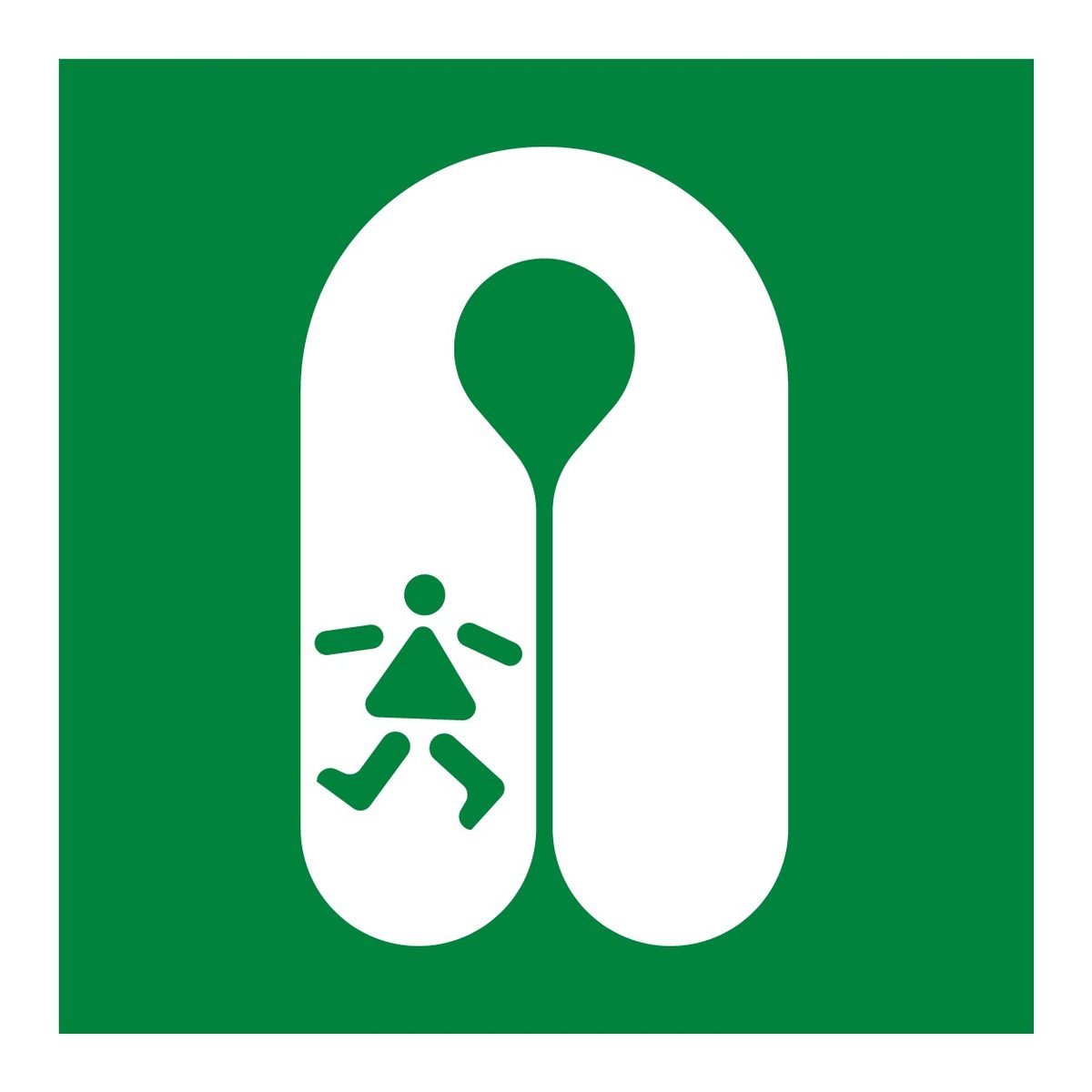 Reddingsvest kind sticker (ISO 7010 E045)