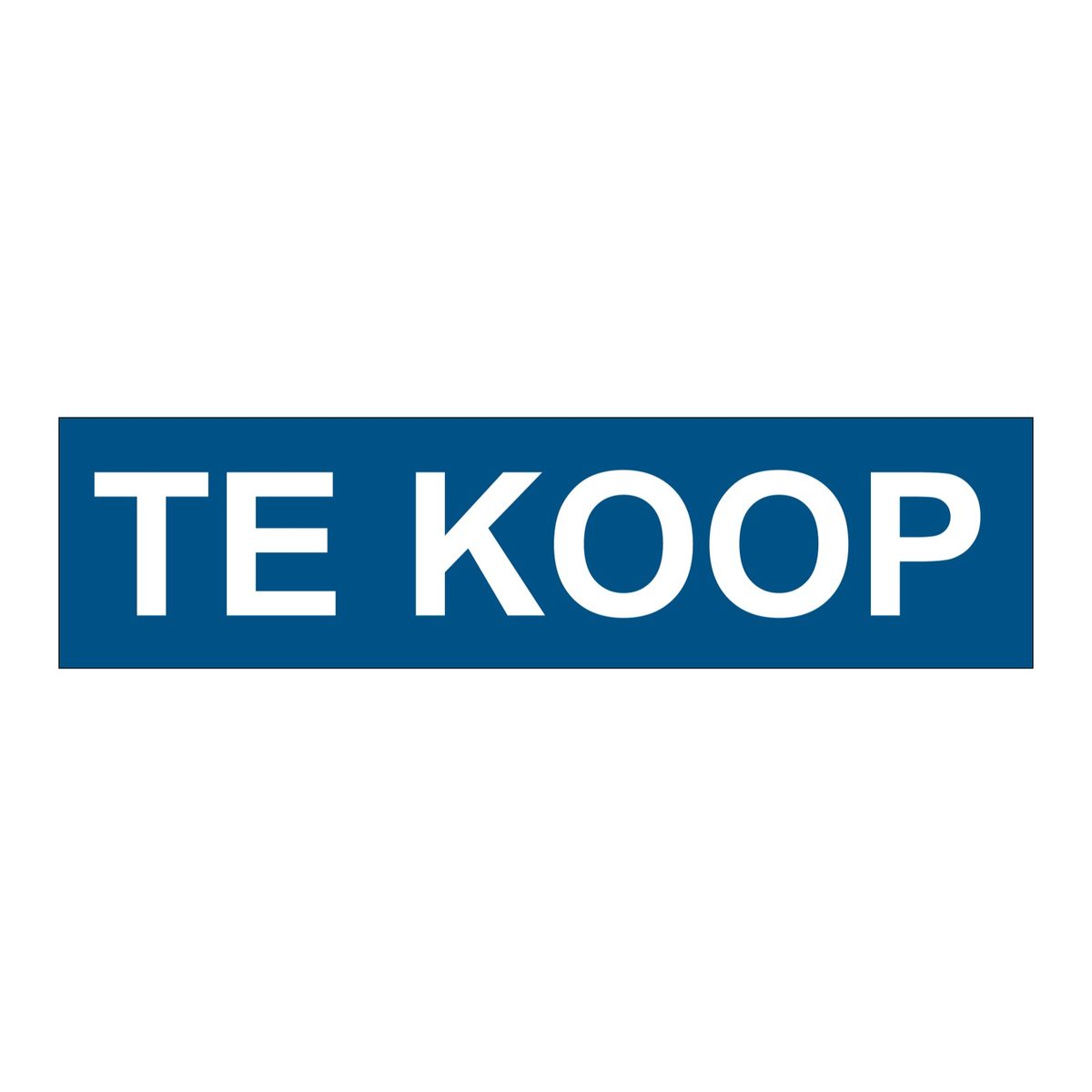 Te Koop sticker